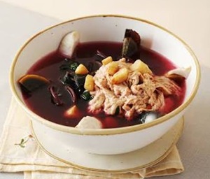 CANH RAU DỀN TÔM KHÔ TRỨNG BÁCH THẢO (Thố)